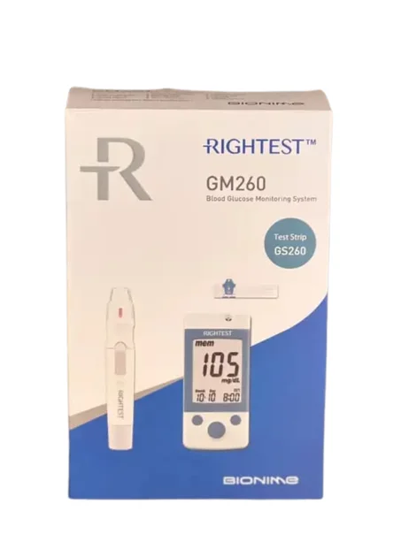 Glucomètre RIGHTEST GM260 – Appareil de mesure de la glycémie