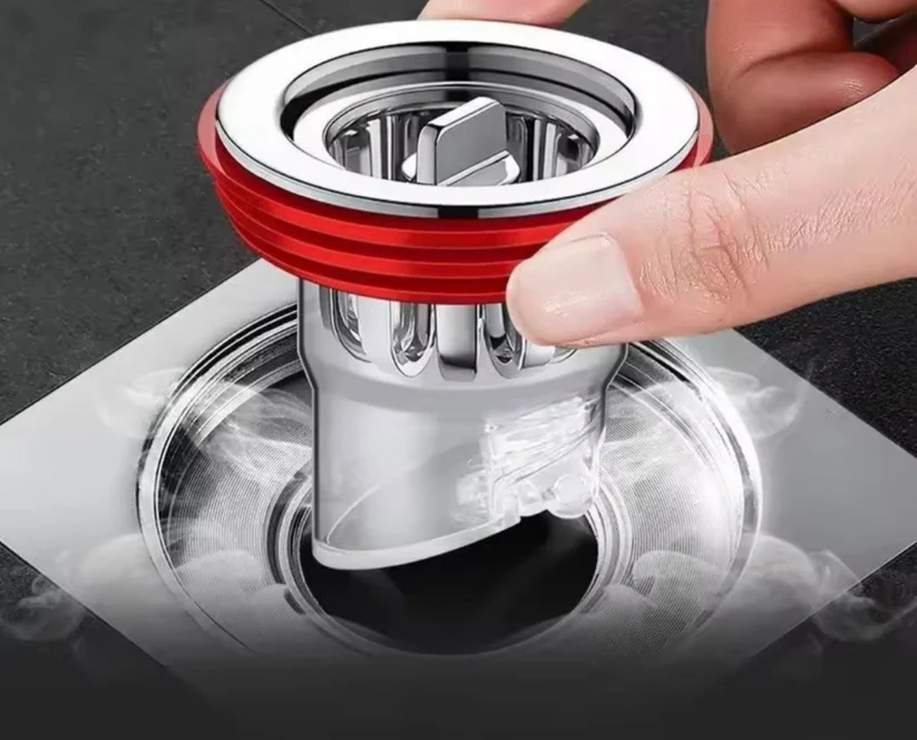 مقاوم للروائح - مقاوم للصدأ - فلتر للشعر - مثالي للحمامات والمراحيض x3