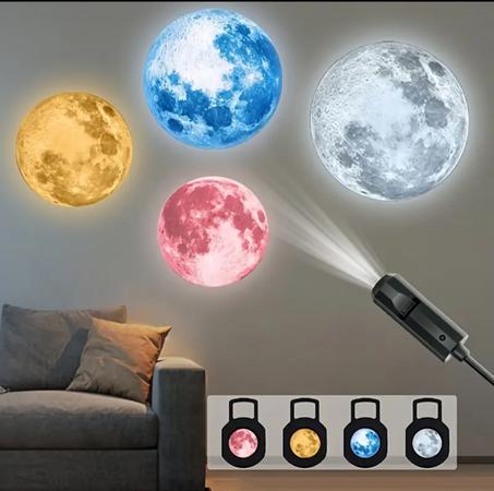 مصباح القمر بأربعة ألوان