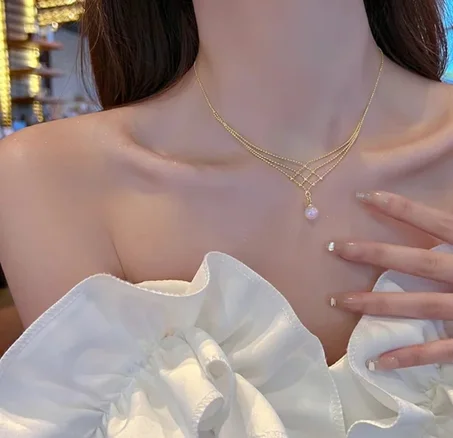 قلادة حورية البحر acier inoxydable