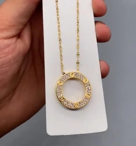 Collier de luxe en acier inoxydable