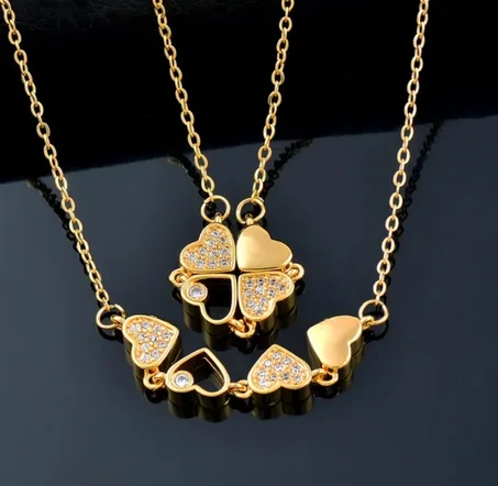 قلادة القلوب الأربعة الشكل الجديد