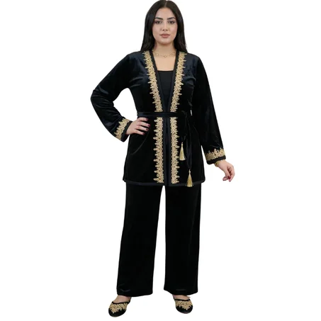 Jabador Brodé Élégant – Style Traditionnel Moderne