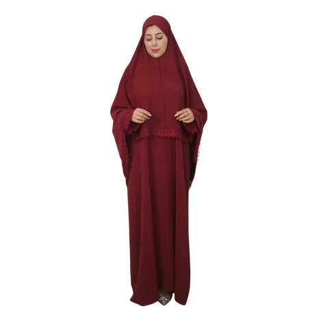 Abaya Khimar avec Dentelle