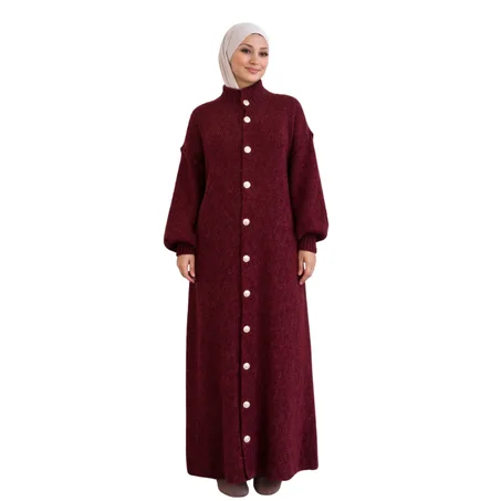 Robe longue en maille Paris