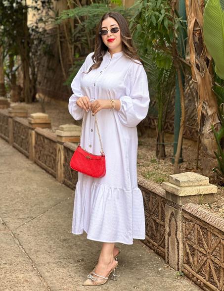 Robe Élégante à Volants – Touche Féminine et Raffinée