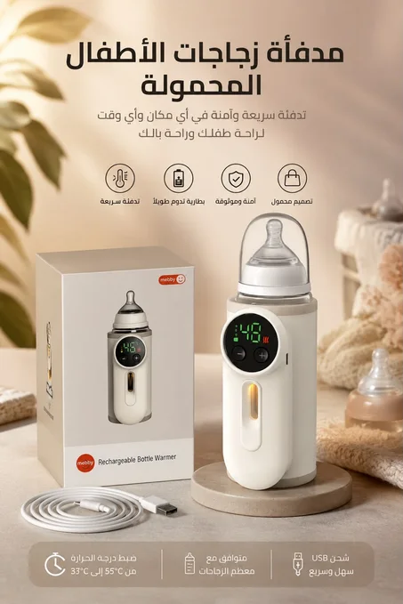 مدفأة زجاجات الأطفال المحمولة