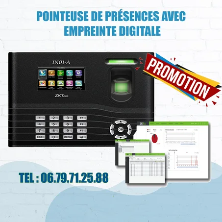 Pointeuse de Présences avec  Empreinte Digitale
