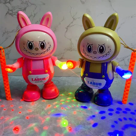 Labubu jouet dansant et chantant avec projecteur sonore et lumineux