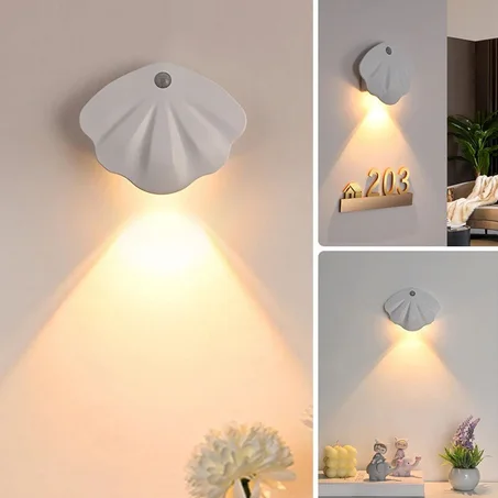 Applique murale rechargeable USB avec détecteur de mouvement 1Pcs - مصباح منزلي لإضاءة الممرات