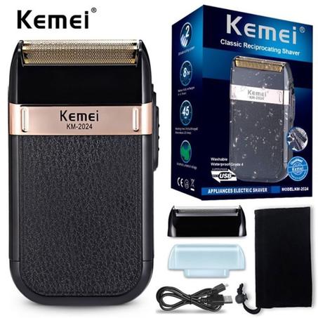 Kemei Rasoir Électrique Double Lame KM-2024 – ماكينة حلاقة كهربائية لشعر ناعم وبدون تهيج!