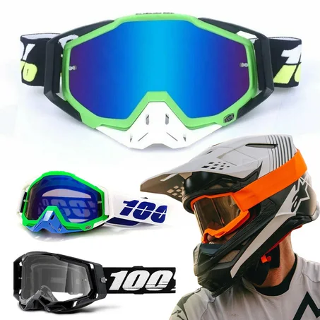 Lunettes Motocross RX Goggles RaceCraft Protection Totale Coupe-vent - نظارات سائقي الدراجات