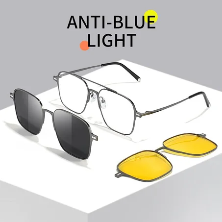 Lunettes de soleil polarisées à clip magnétique