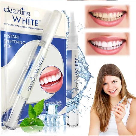 Stylo blanchissant pour les dents en 2 parties avec applicateur doux