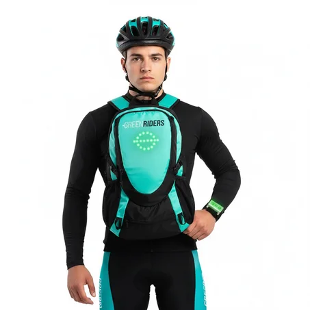 GREENRIDERS Flashing backpack