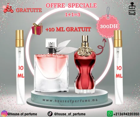 Pack 10ml  la vies est belle + 10ml JPG La Belle + 10 ml gratuit