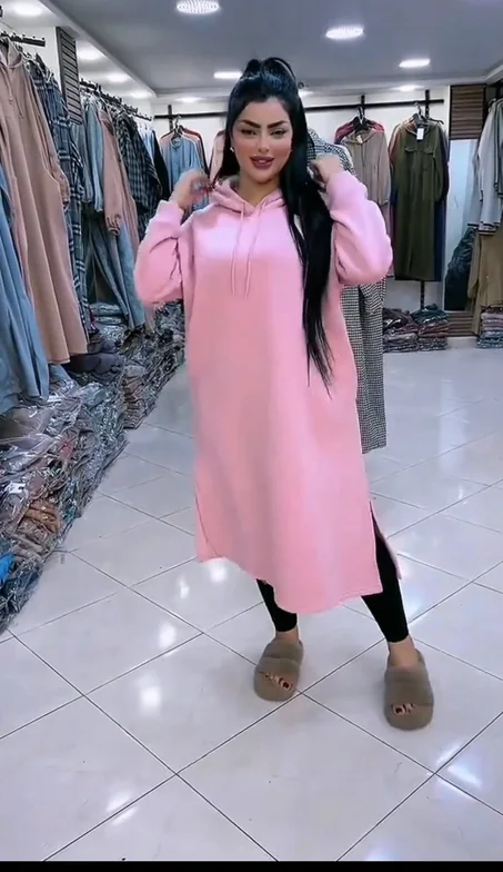 كابيش طويل دافي 🤍🔥 تصميم أنيق ثوب مونطوني تركيا ما كايتحبّبش، مريح فاللبس ✨ مناسب للمحجبات وغير المحجبات 💫 توصيل فابووور