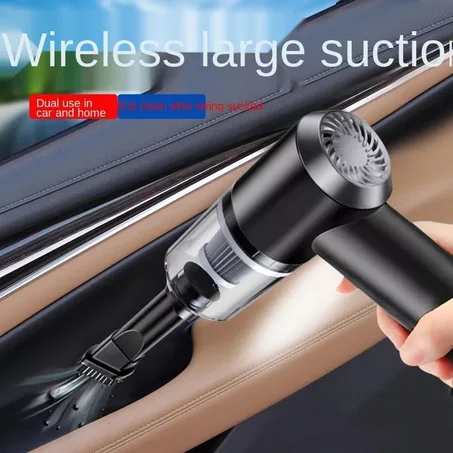 2 في 1 مكنسة كهربائية لاسلكية عالية الشفط مع ضوء LED