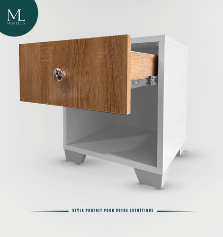 SCANDINAVE     خزانة جانبية مميزة بجانب السرير