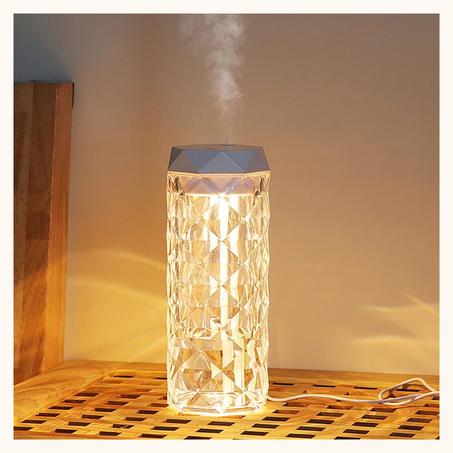 Lampe de Table avec humidificateur d'air en cristal