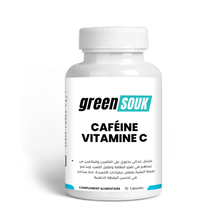 كافيين مع فيتامين س 30 كبسولة