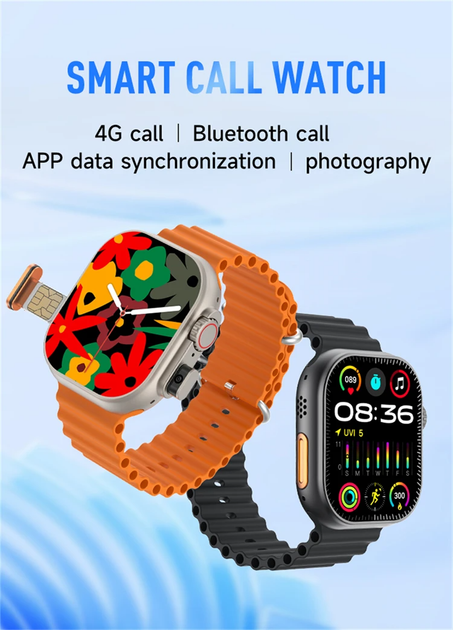 ⌚️ ساعة ذكية رياضية بشاشة AMOLED – تصميم أنيق ومزايا متطورة للرجال والنساء، موديل 2024