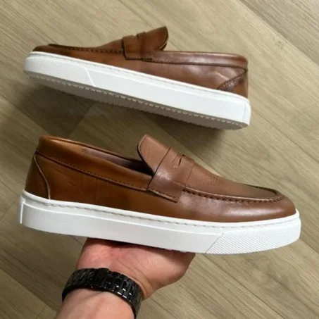 Ballerine Cuir Marron