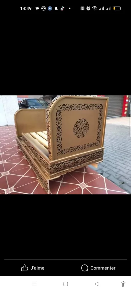 صالون مغربي تقليدي مصنوع من خشب ليتر الجودة العالية