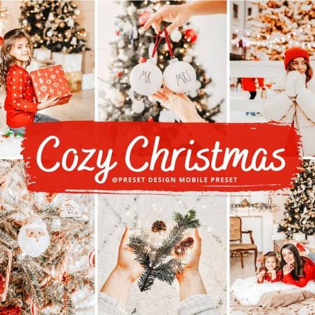 Lightroom Mobile Preset, 10 Christmas Presets, Instagram Filter, Bright Presets for Blogger, Warm Holiday Photo Filters, Lifestyle Presets