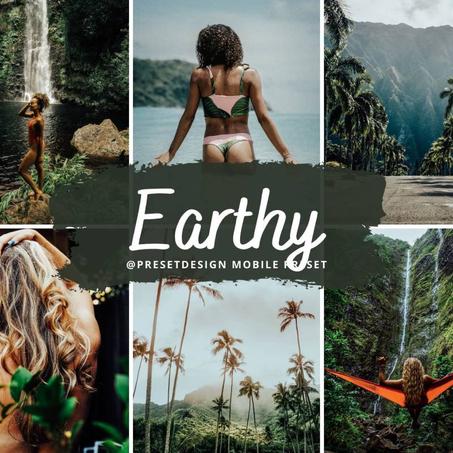 8 Earth Tones Mobile Lightroom Presets, Green Nature Presets, Forest Photo Filter For Instagram Influencer, Rich Natural Preset for Bloggers