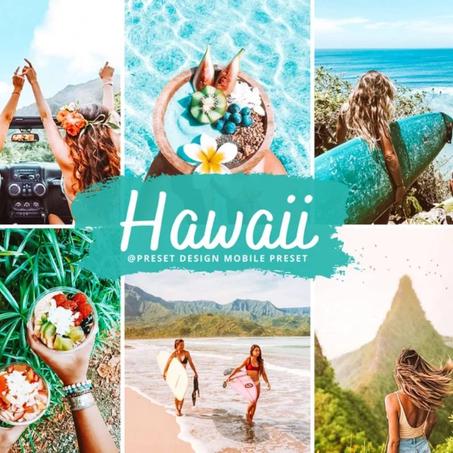 10 HAWAII Mobile Lightroom Presets, Summer Travel Preset for Instagram Influencer, Sea and Beach Photo Filter For Blogger, Tan Skin Preset