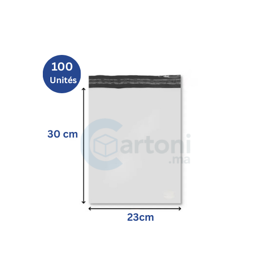 Sachet d’Expédition Gris Claire 30x23cm