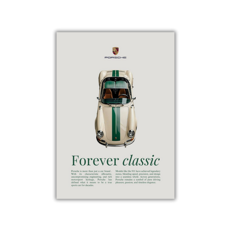 Porche "forever classic" WallArt [60×90]