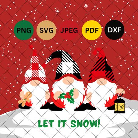 Let It Snow Christmas Gnomes