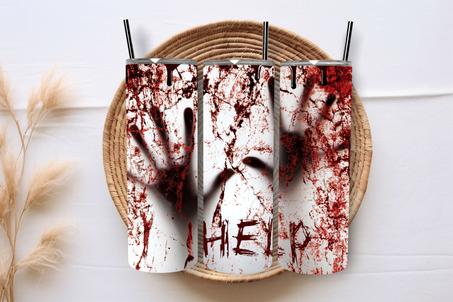 Bloody Hand Tumbler Wrap