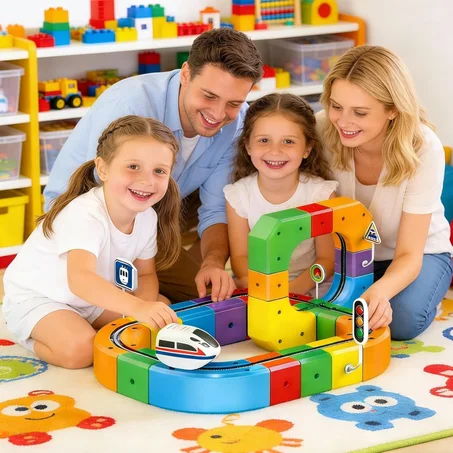 مجموعة قطار كهربائي ، تصميمات مدمجة ثلاثية الابعاد