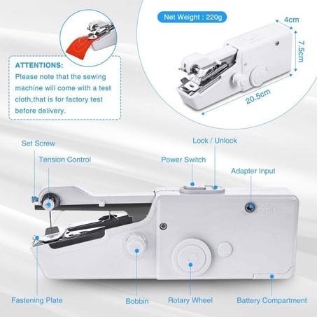 آلة خياطة صغيرة يدوية