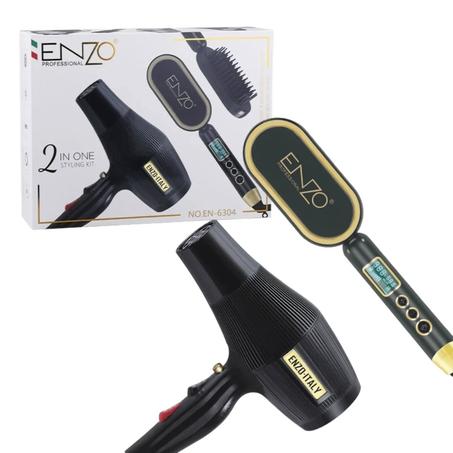 مشط حراري + مجفف الشعر ENZO_6304