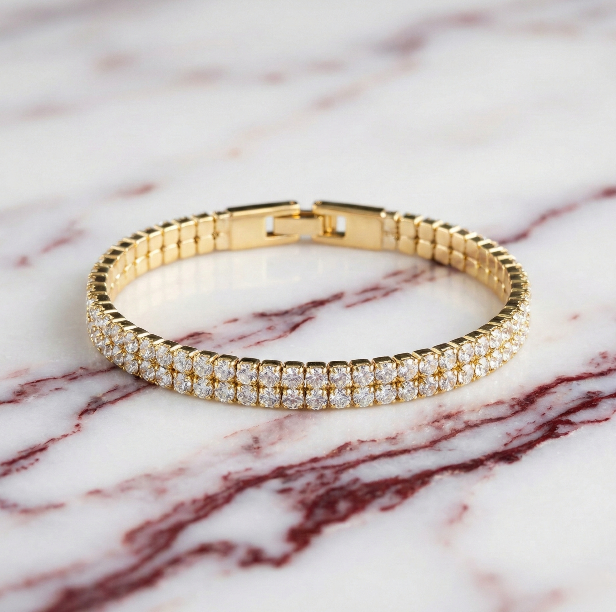 Bracelet double rivière