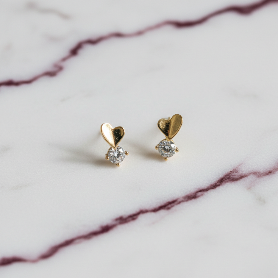 Boucles d'oreilles amour & lumière