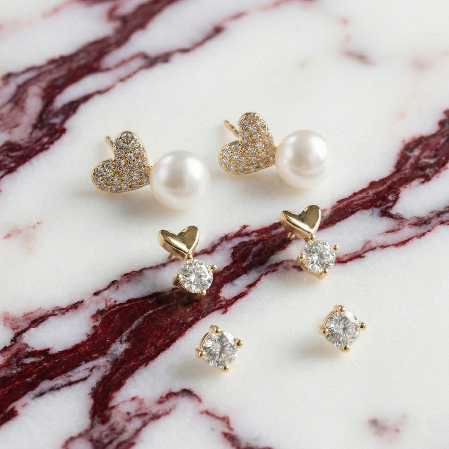 Boucles d'oreilles éclat solitaire