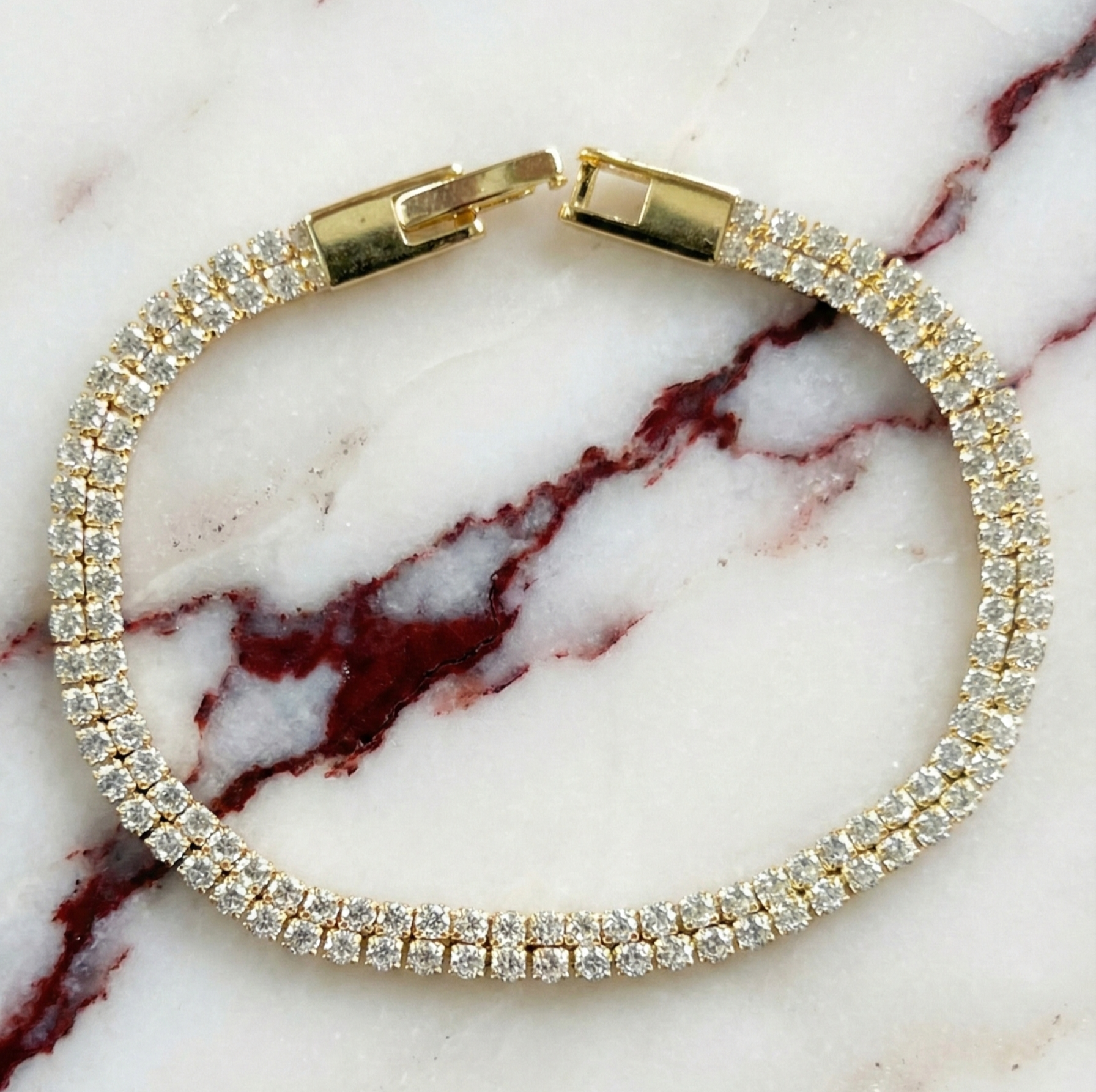 Bracelet double rivière