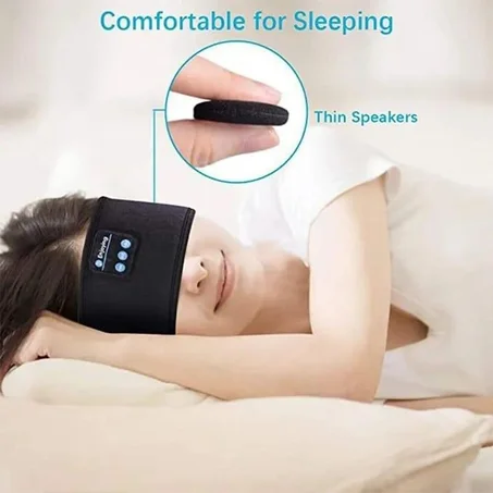 Masque de sommeil عصابة رأس رياضية مع سماعات