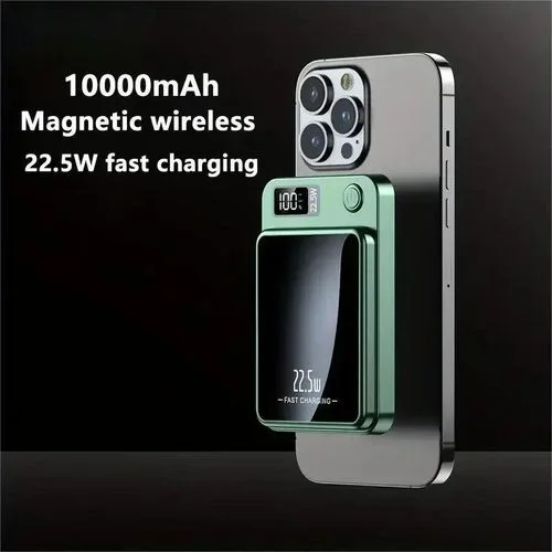 Power Bank MagSafe Magnétique Ultra-Fin 22.5W - Charge Rapide Sans Fil