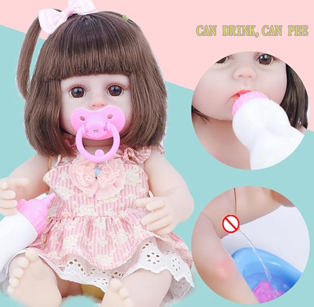 دمية طفلة حديثة الولادة من السيليكون الناعم