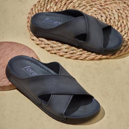 شبشب رجالي جلد مستورد فوركس كود 1006