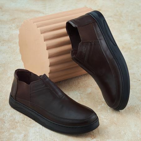 حذاء رجالي كاجوال هاف جلد طبيعي كود 2805