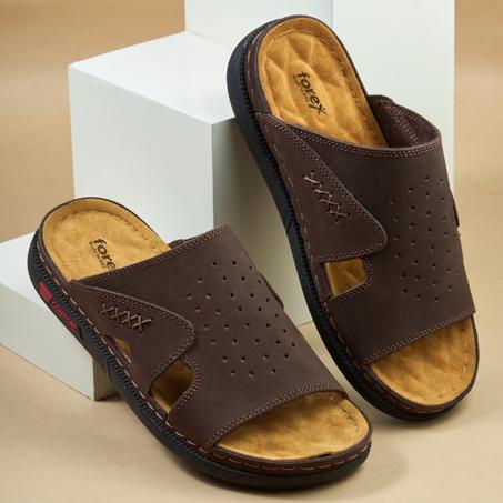 شبشب رجالي جلد طبيعي طبي كود 901