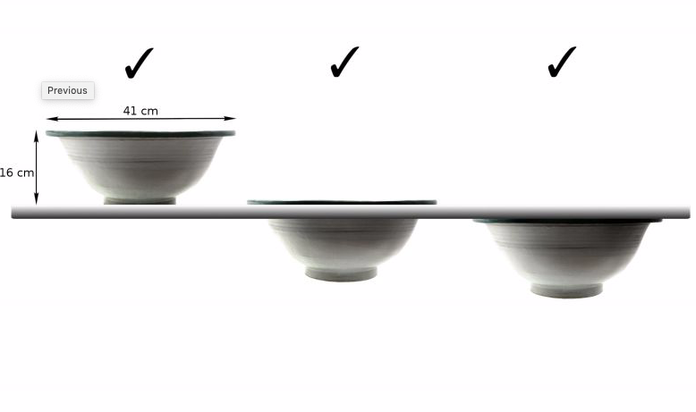 Lavabo en céramique marocaine fait main – 30 cm de diamètre