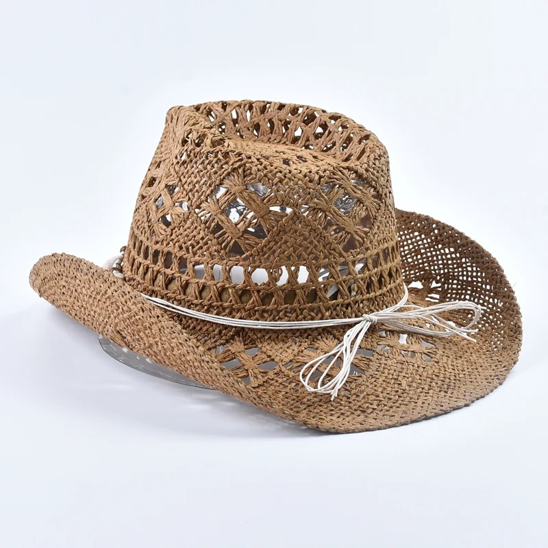 Madozo Women’s Hand-Woven Straw Hat – Shell Decor Summer Sun Hat for Beach & Travel